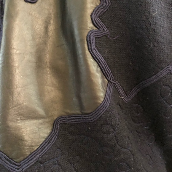 VTG Wool Patchwork Mock Sweater - Picture 5 of 9